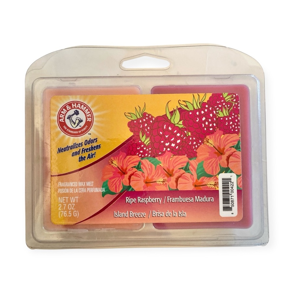 (1) Arm & Hammer Fragrance Wax Melts Ripe Raspberry & Island Breeze Discontinued